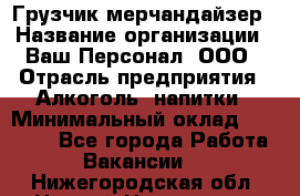 Грузчик-мерчандайзер › Название организации ­ Ваш Персонал, ООО › Отрасль предприятия ­ Алкоголь, напитки › Минимальный оклад ­ 17 000 - Все города Работа » Вакансии   . Нижегородская обл.,Нижний Новгород г.